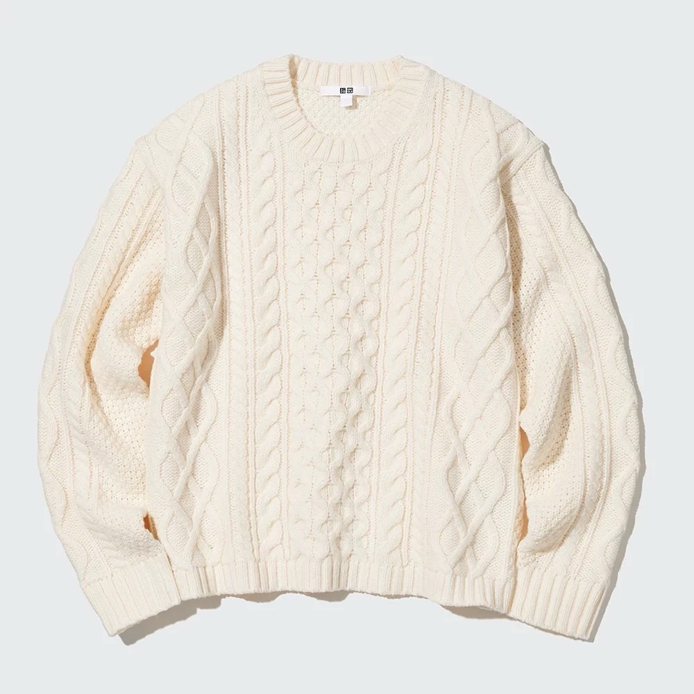 Uniqlo Cable Crewneck Sweater